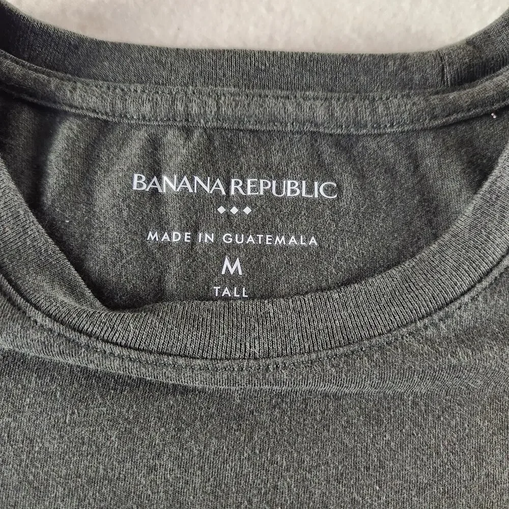 Banana Republic Dark Green Frenchie Graphic Crew Neck Short Sleeve Tee M Cotton